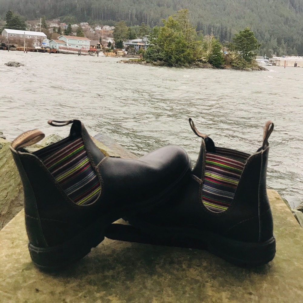 Blundstone Stout Rainbow Brown Chelsea Boots 6